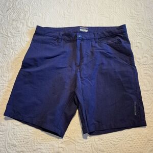 Merrell women's size 10 navy blue light weight athletic stretch shorts VGUC